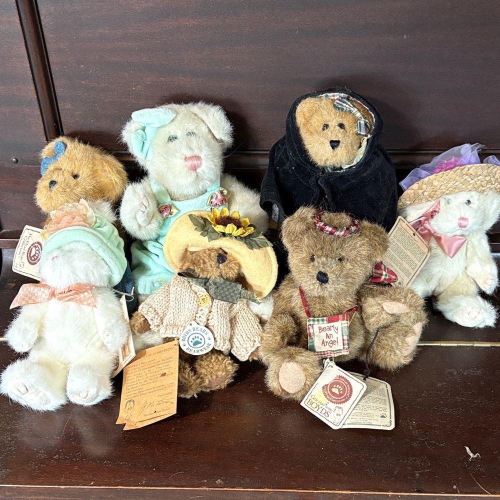 BOYDS Bears Collectible Teddy Bears Set of 7